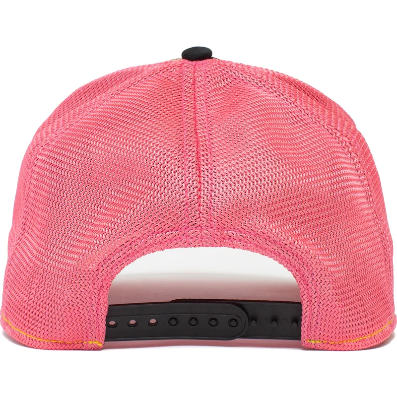 petten-gebogen-zwart-snapback-rosa-squad-flamingoals-the-farm-van-goorin-bros