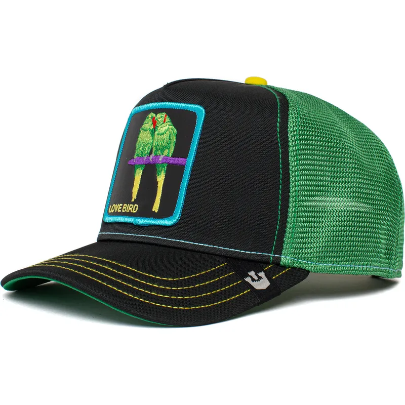 petten-gebogen-zwart-snapback-love-bird-twitterpated-the-farm-van-goorin-bros