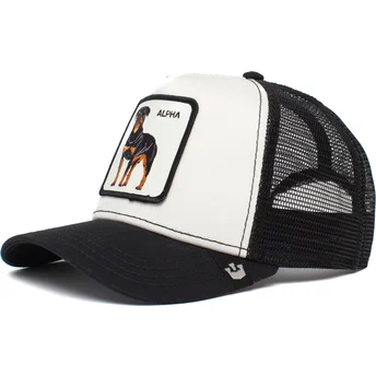 petten-gebogen-wit-snapback-alpha-dog-the-farm-van-goorin-bros