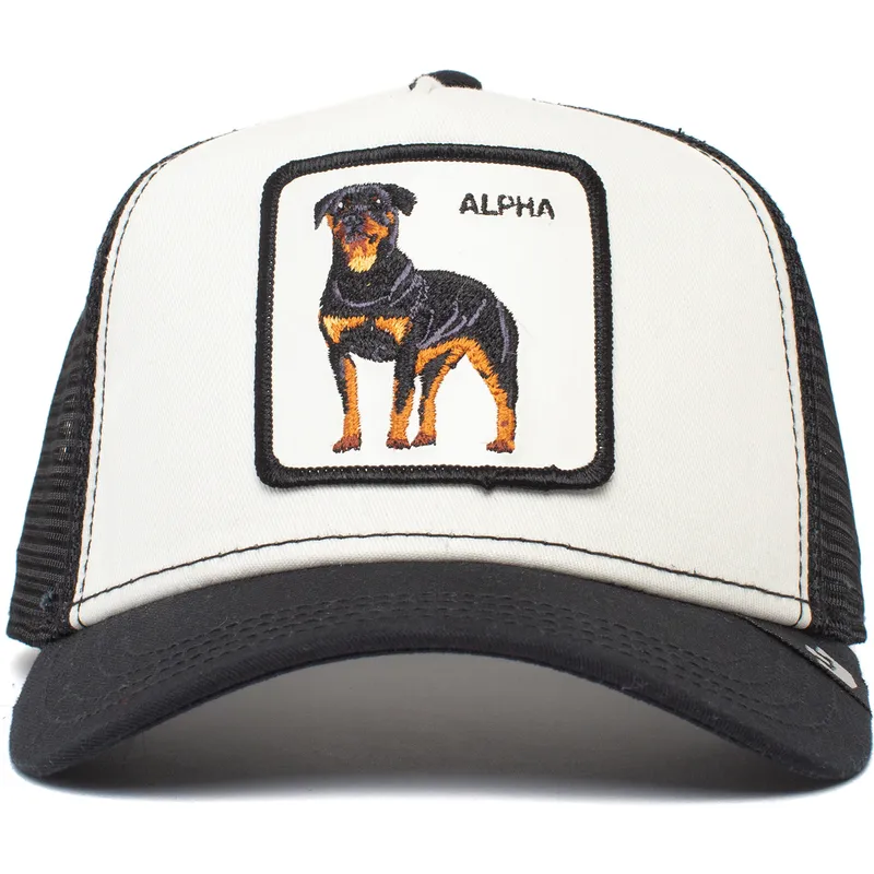 petten-gebogen-wit-snapback-alpha-dog-the-farm-van-goorin-bros