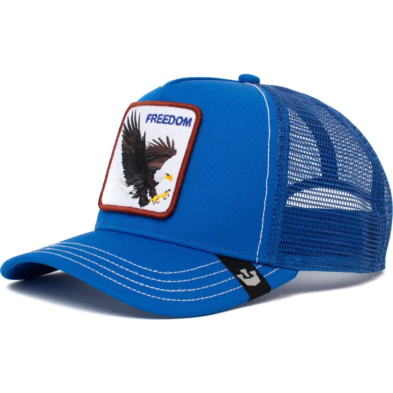 petten-gebogen-blauw-snapback-the-freedom-eagle-the-farm-van-goorin-bros