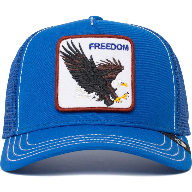 petten-gebogen-blauw-snapback-the-freedom-eagle-the-farm-van-goorin-bros