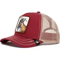 petten-gebogen-rood-snapback-goat-the-goat-the-farm-van-goorin-bros