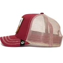 petten-gebogen-rood-snapback-goat-the-goat-the-farm-van-goorin-bros