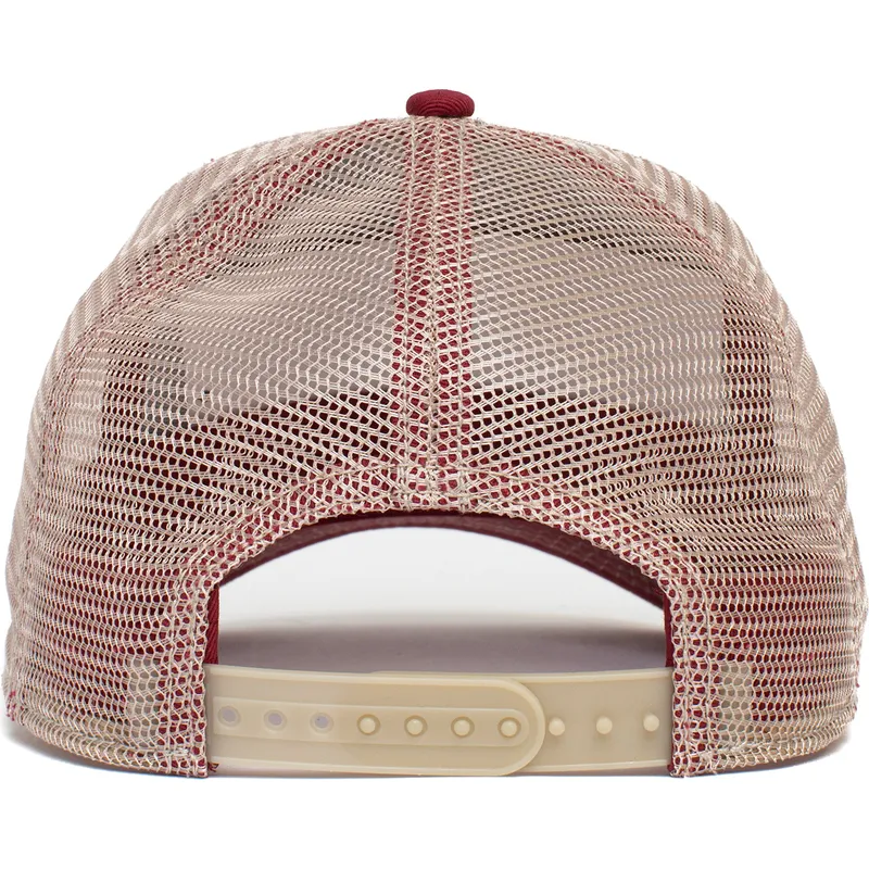 petten-gebogen-rood-snapback-goat-the-goat-the-farm-van-goorin-bros
