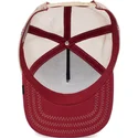 petten-gebogen-rood-snapback-goat-the-goat-the-farm-van-goorin-bros