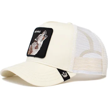petten-gebogen-wit-snapback-the-lone-wolf-solitario-the-farm-van-goorin-bros
