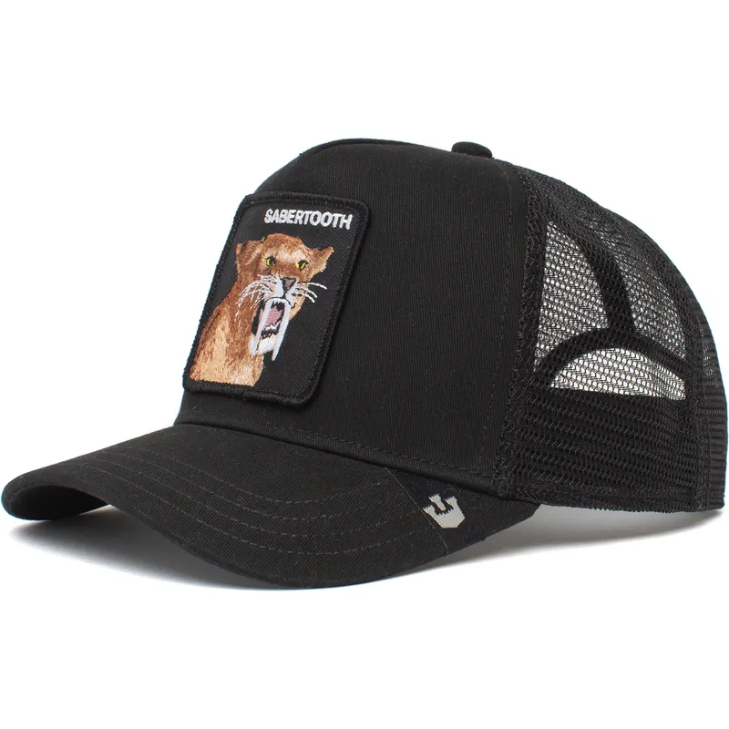petten-gebogen-zwart-snapback-van-sable-the-sabertooth-tiger-the-farm-van-goorin-bros