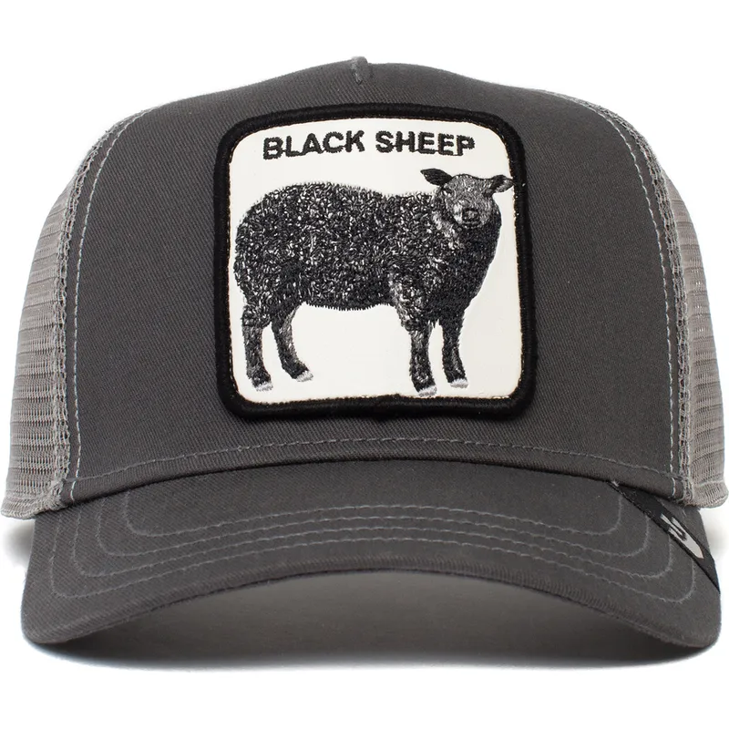 petten-gebogen-grijs-snapback-voor-kinderen-black-sheep-sheepie-the-farm-van-goorin-bros