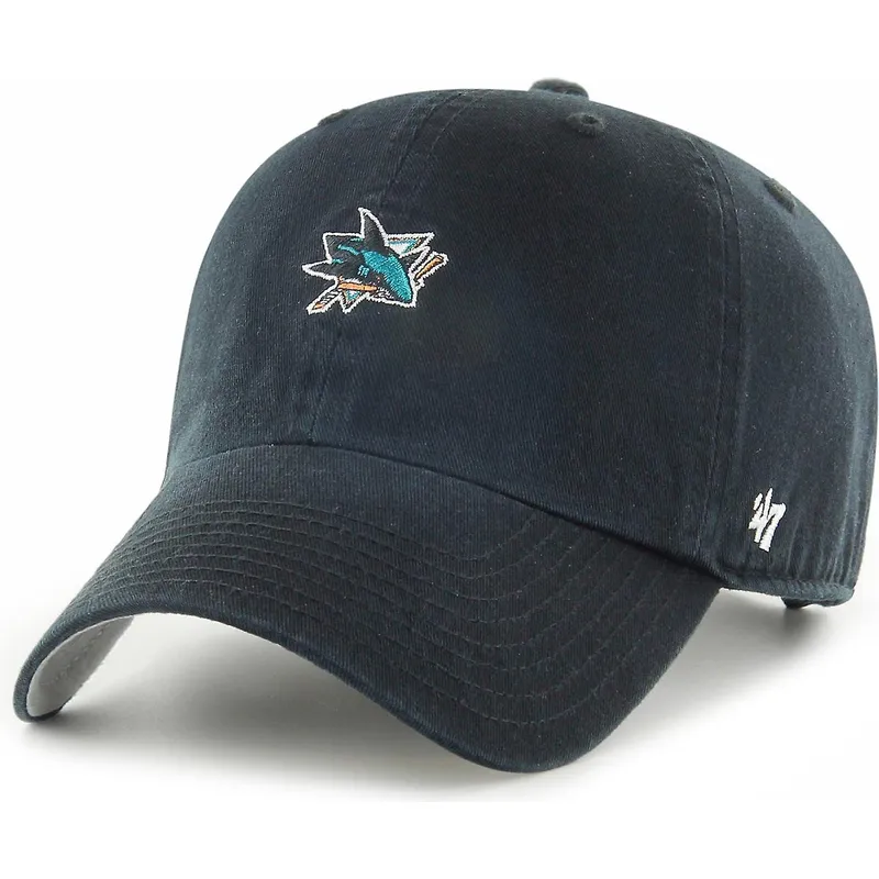 petten-gebogen-zwart-verstelbaar-clean-up-base-runner-van-san-jose-sharks-nhl-van-47-brand