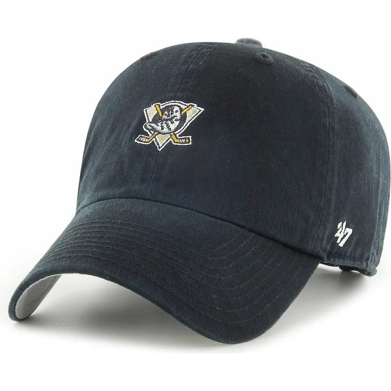 petten-gebogen-zwart-verstelbaar-clean-up-base-runner-van-anaheim-ducks-nhl-van-47-brand