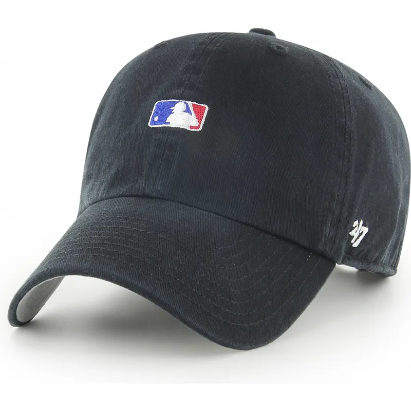 petten-gebogen-zwart-verstelbaar-clean-up-base-runner-van-mlb-van-47-brand
