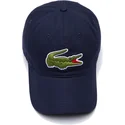petten-gebogen-marineblauw-verstelbaar-contrast-strap-oversized-crocodile-van-lacoste