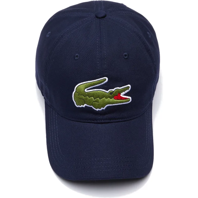 petten-gebogen-marineblauw-verstelbaar-contrast-strap-oversized-crocodile-van-lacoste