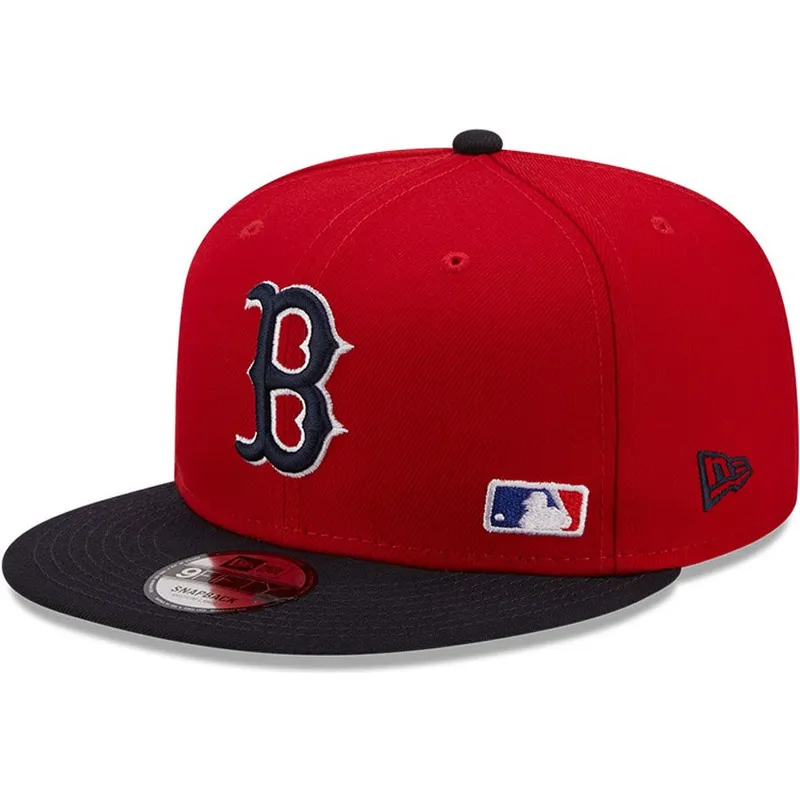 petten-plat-rood-snapback-9fifty-team-arch-van-boston-red-sox-mlb-van-new-era