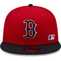 petten-plat-rood-snapback-9fifty-team-arch-van-boston-red-sox-mlb-van-new-era