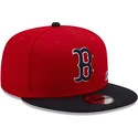 petten-plat-rood-snapback-9fifty-team-arch-van-boston-red-sox-mlb-van-new-era