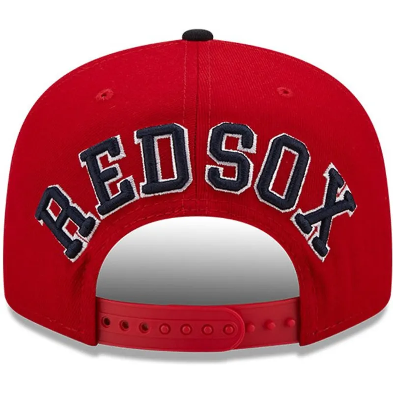 petten-plat-rood-snapback-9fifty-team-arch-van-boston-red-sox-mlb-van-new-era