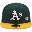 petten-plat-groen-snapback-9fifty-team-arch-van-oakland-athletics-mlb-van-new-era