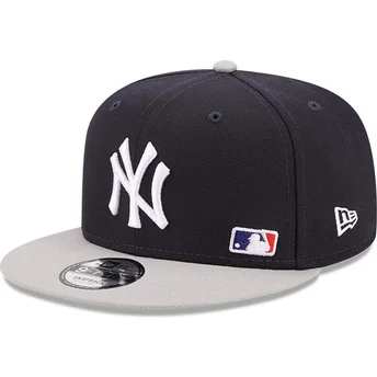 petten-plat-marineblauw-snapback-9fifty-team-arch-van-new-york-yankees-mlb-van-new-era