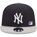 petten-plat-marineblauw-snapback-9fifty-team-arch-van-new-york-yankees-mlb-van-new-era