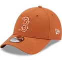 petten-gebogen-bruin-verstelbaar-9forty-league-essential-van-boston-red-sox-mlb-van-new-era