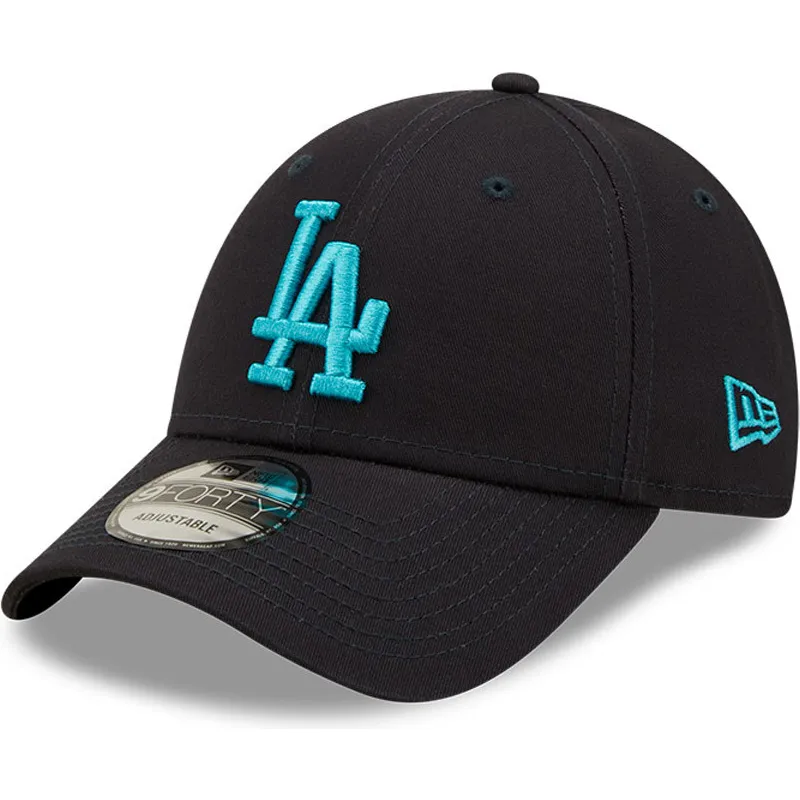 petten-gebogen-marineblauw-verstelbaar-9forty-league-essential-van-los-angeles-dodgers-mlb-van-new-era