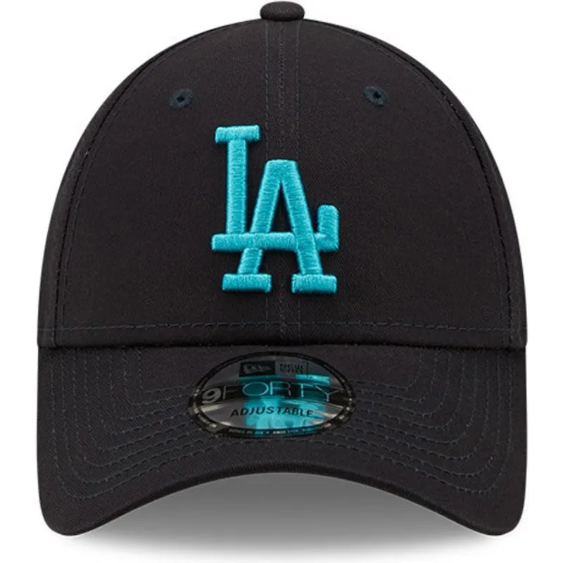 petten-gebogen-marineblauw-verstelbaar-9forty-league-essential-van-los-angeles-dodgers-mlb-van-new-era