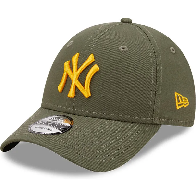 petten-gebogen-groen-verstelbaar-9forty-league-essential-van-new-york-yankees-mlb-van-new-era