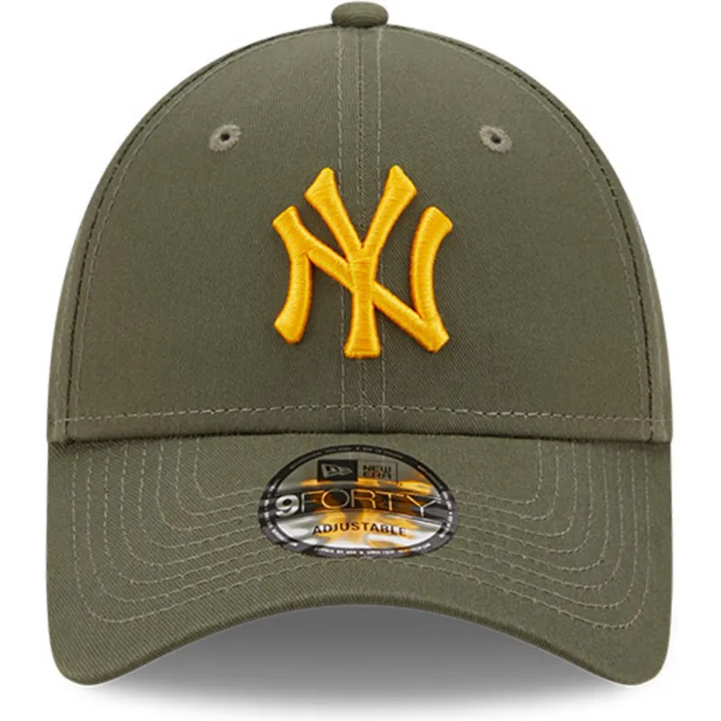 petten-gebogen-groen-verstelbaar-9forty-league-essential-van-new-york-yankees-mlb-van-new-era