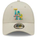 petten-gebogen-grijs-verstelbaar-9forty-camo-infill-van-los-angeles-dodgers-mlb-van-new-era