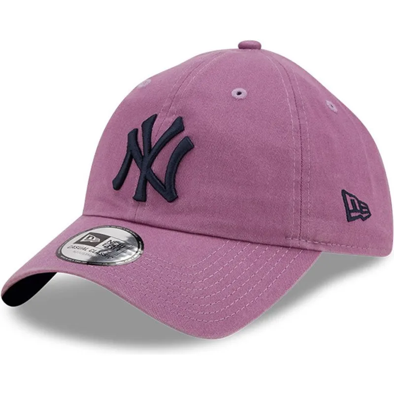 petten-gebogen-paars-verstelbaar-9twenty-essential-casual-classic-van-new-york-yankees-mlb-van-new-era