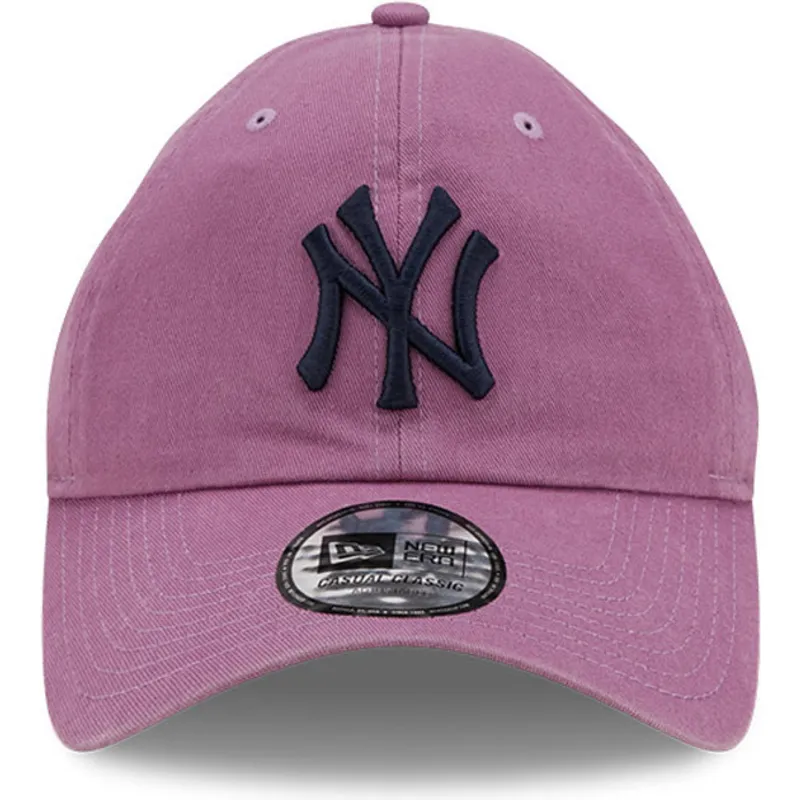petten-gebogen-paars-verstelbaar-9twenty-essential-casual-classic-van-new-york-yankees-mlb-van-new-era