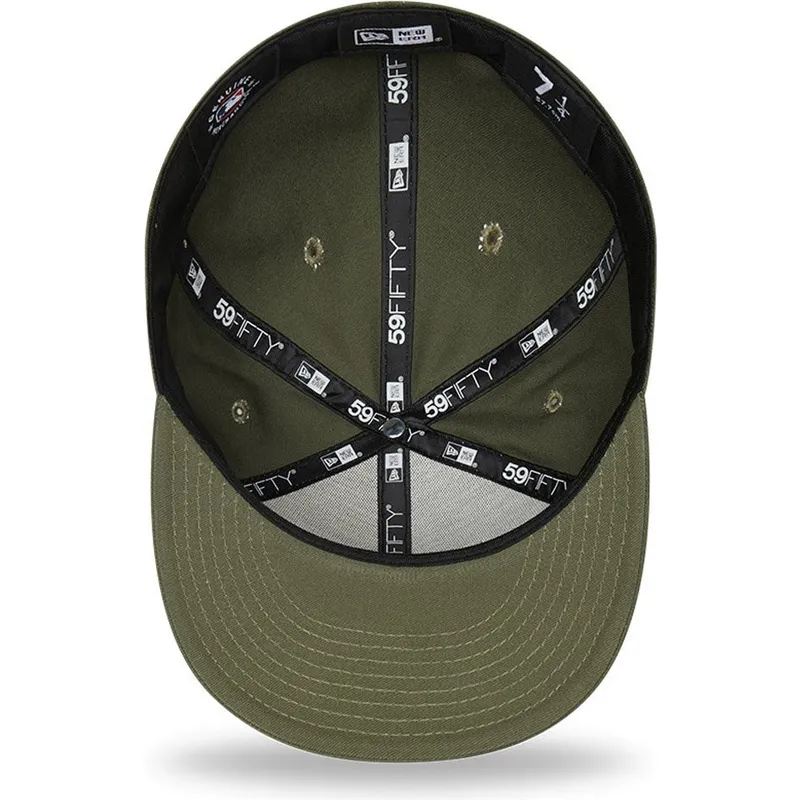 petten-plat-groen-fitted-59fifty-league-essential-van-new-york-yankees-mlb-van-new-era
