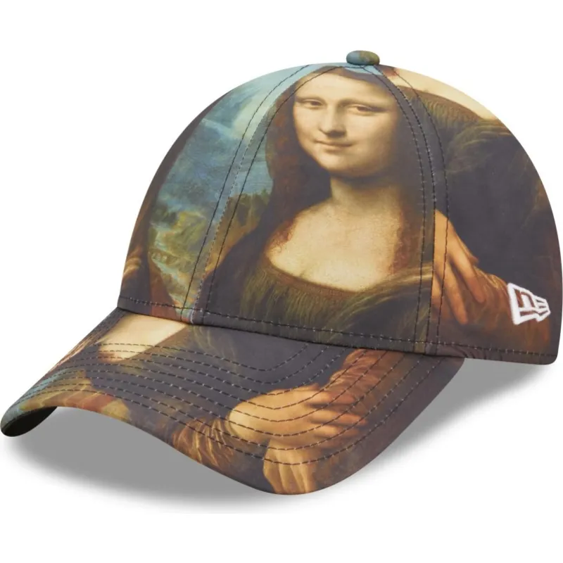 petten-gebogen-meerkleurig-verstelbaar-9forty-mona-le-louvre-van-new-era