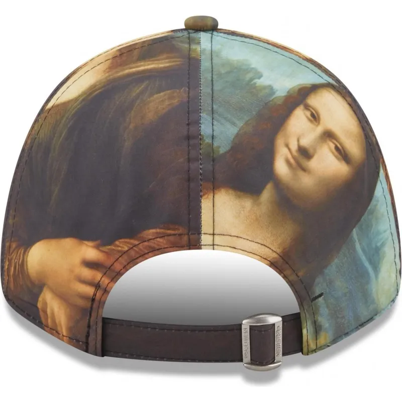 petten-gebogen-meerkleurig-verstelbaar-9forty-mona-le-louvre-van-new-era