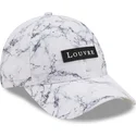 petten-gebogen-wit-verstelbaar-9forty-clear-marble-le-louvre-van-new-era