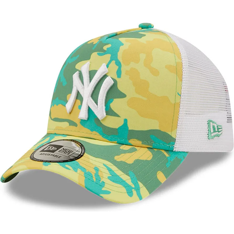 petten-gebogen-groen-snapback-a-frame-camo-pack-van-new-york-yankees-mlb-van-new-era