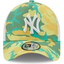 petten-gebogen-groen-snapback-a-frame-camo-pack-van-new-york-yankees-mlb-van-new-era