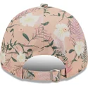 petten-gebogen-roze-verstelbaar-9forty-floral-van-los-angeles-dodgers-mlb-van-new-era