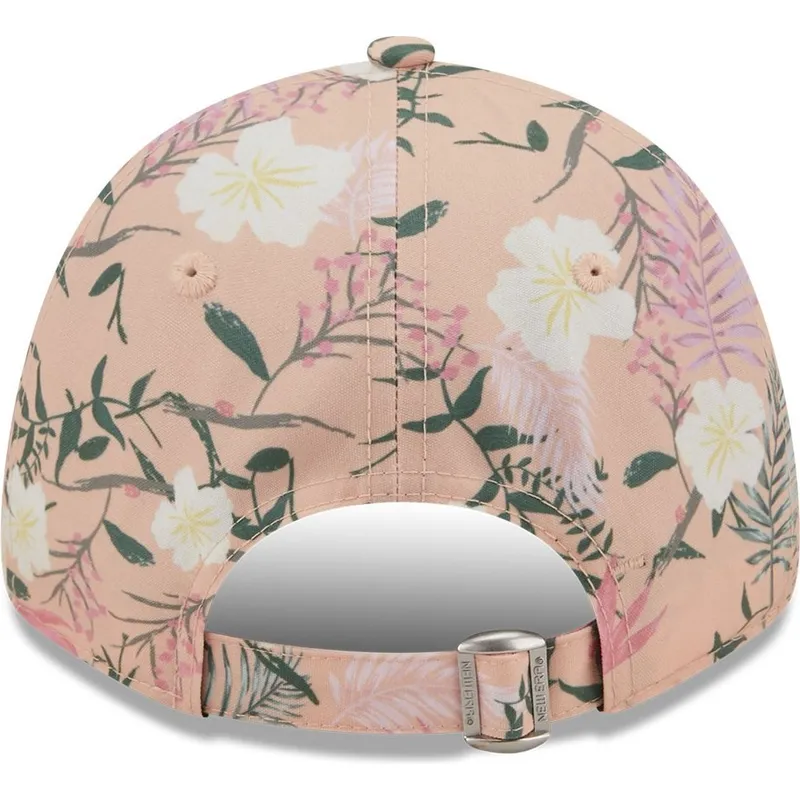 petten-gebogen-roze-verstelbaar-9forty-floral-van-los-angeles-dodgers-mlb-van-new-era