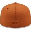 petten-plat-bruin-fitted-59fifty-league-essential-van-los-angeles-dodgers-mlb-van-new-era
