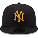 petten-plat-marineblauw-fitted-59fifty-league-essential-van-new-york-yankees-mlb-van-new-era