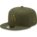 petten-plat-groen-snapback-9fifty-league-essential-van-los-angeles-dodgers-mlb-van-new-era