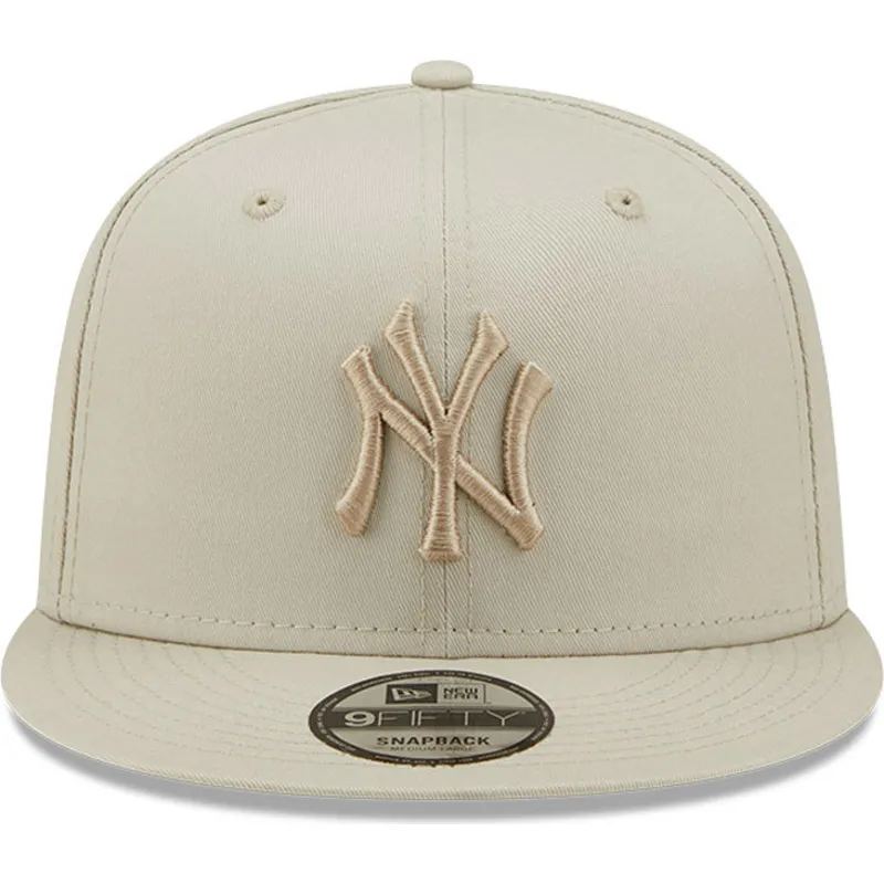 petten-plat-grijs-snapback-9fifty-league-essential-van-new-york-yankees-mlb-van-new-era