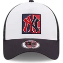 petten-gebogen-marineblauw-snapback-a-frame-frame-team-patch-van-new-york-yankees-mlb-van-new-era