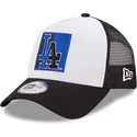 petten-gebogen-zwart-snapback-a-frame-team-patch-van-los-angeles-dodgers-mlb-van-new-era