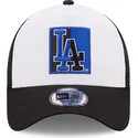 petten-gebogen-zwart-snapback-a-frame-team-patch-van-los-angeles-dodgers-mlb-van-new-era