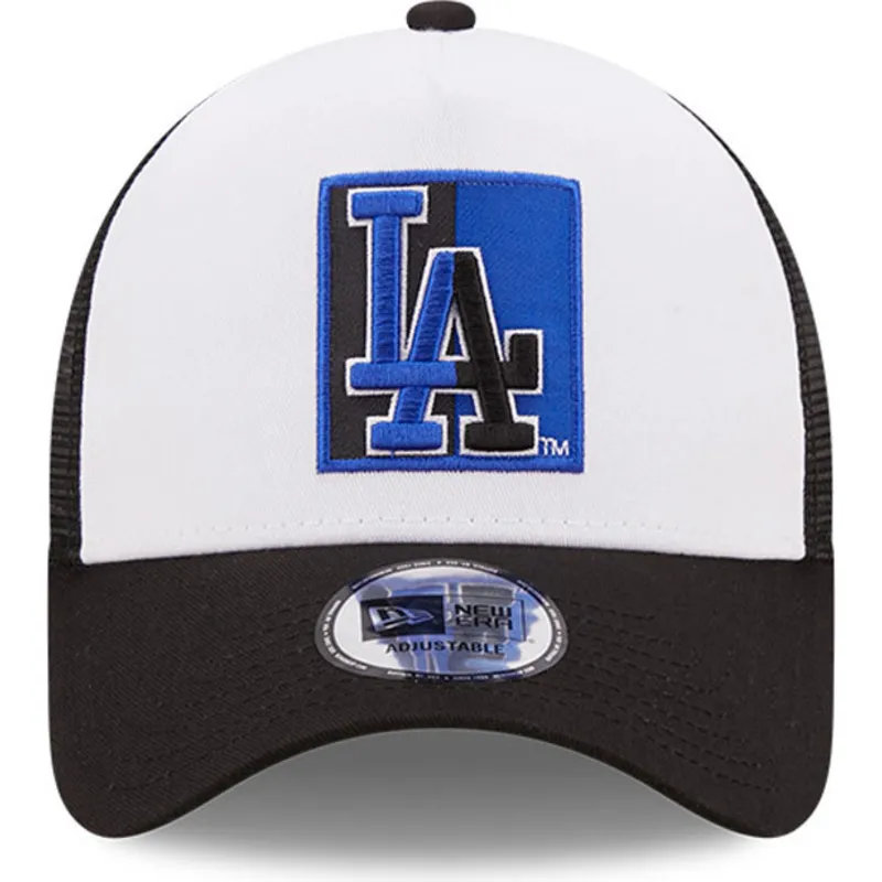 petten-gebogen-zwart-snapback-a-frame-team-patch-van-los-angeles-dodgers-mlb-van-new-era