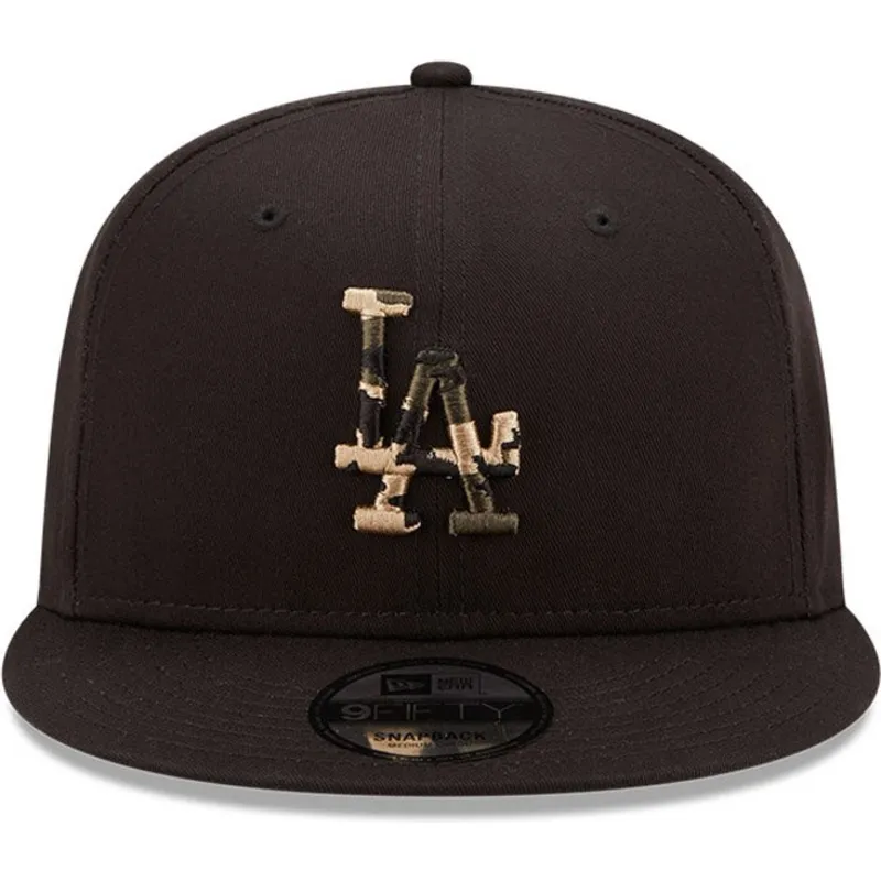 petten-plat-zwart-snapback-9fifty-camo-infill-van-los-angeles-dodgers-mlb-van-new-era